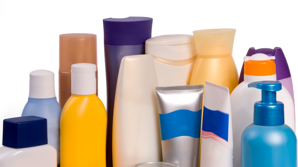 shampoo bottles without labels